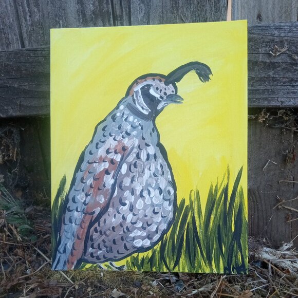 Quail Portrait Painting - Picture 2 of 9